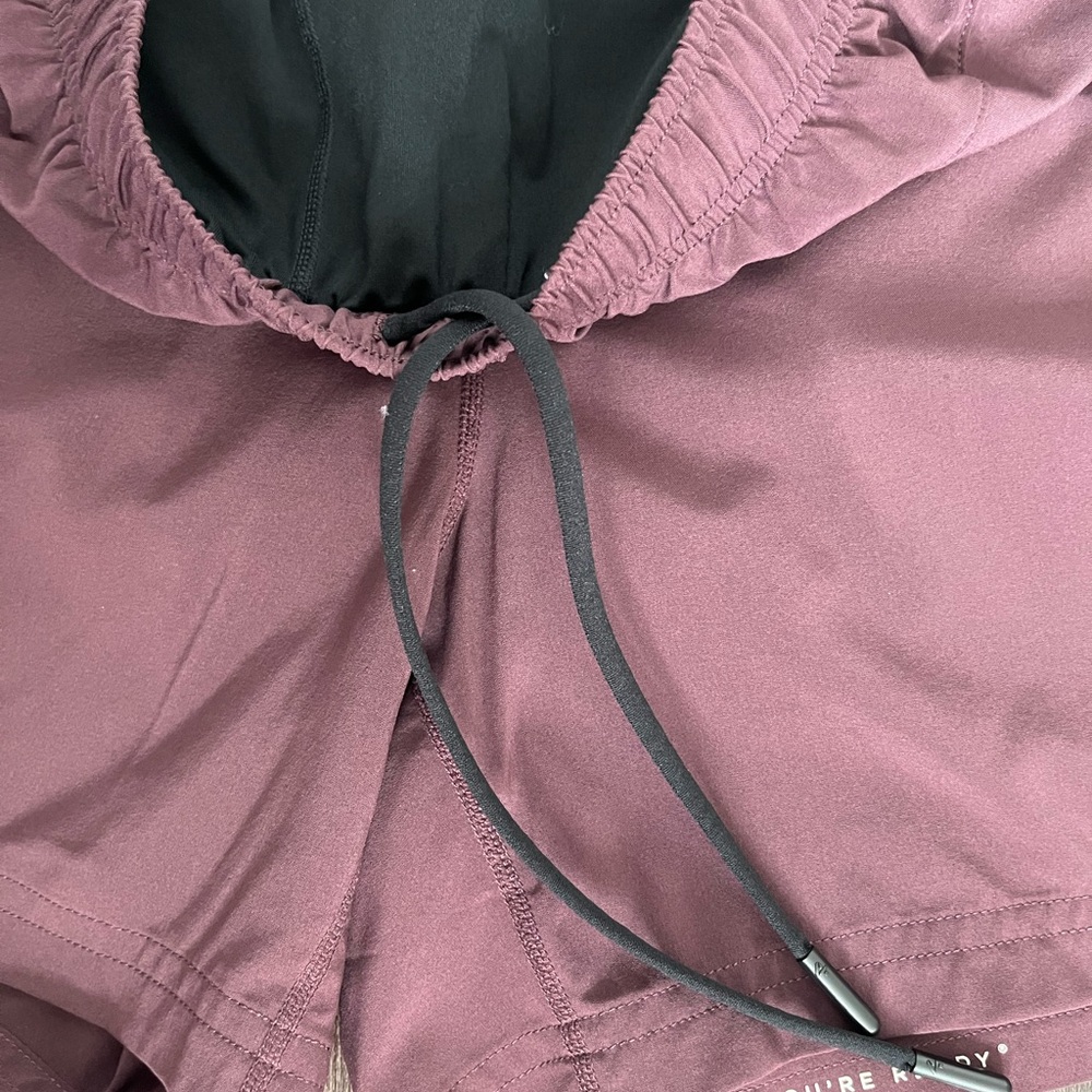 4 | FOURLAPS || MEN RUNNING SHORTS W/LINER || BURGUNDY AND BLACK - Picture 8 of 10